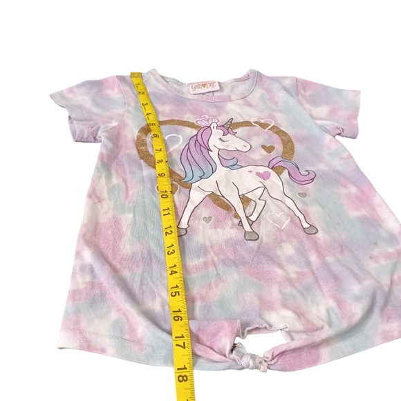 Girls 2 pcs Set of Blue jeans and Unicorn T-shirt - Picture 5 of 15